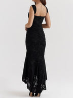 Celeste | Floral Sculpted Maxi Dress