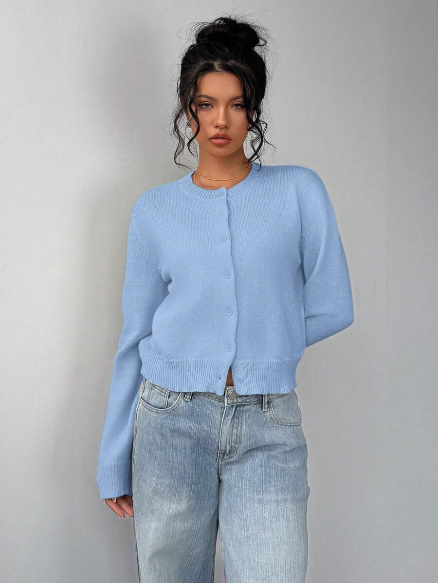 Amara | Cropped Button Cardigan