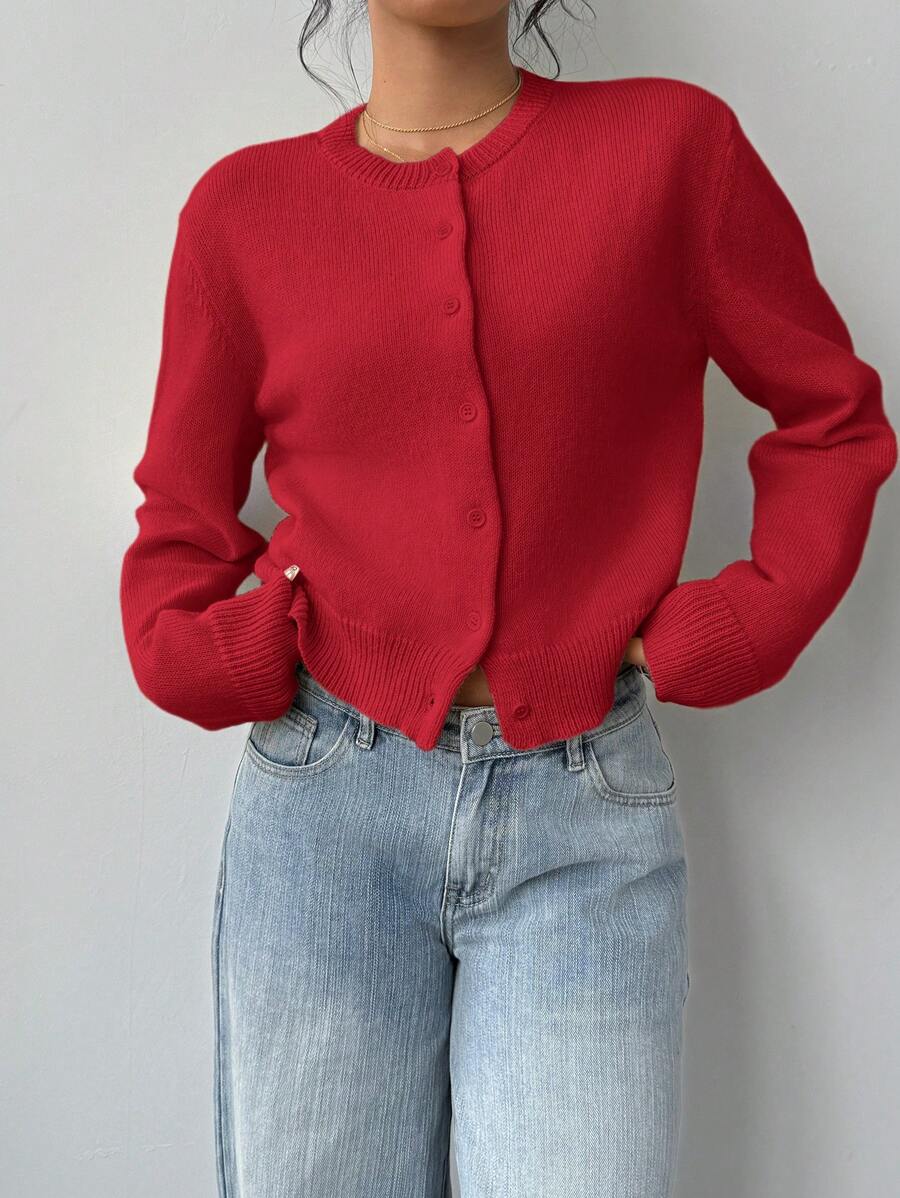 Amara | Cropped Button Cardigan