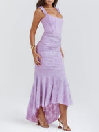 Celeste | Floral Sculpted Maxi Dress
