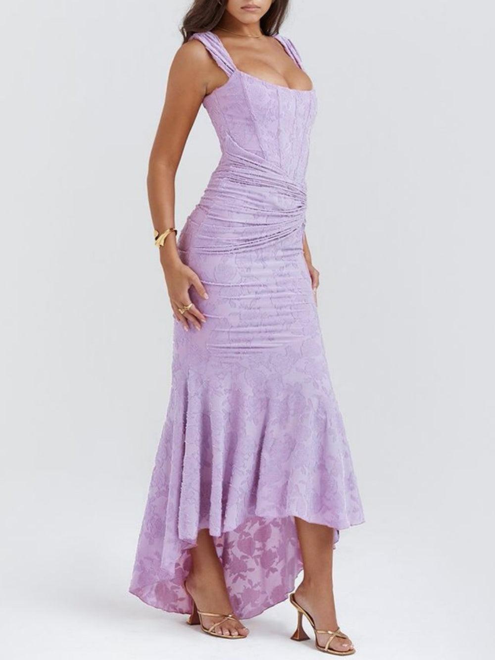 Celeste | Floral Sculpted Maxi Dress