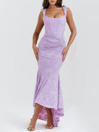 Celeste | Floral Sculpted Maxi Dress