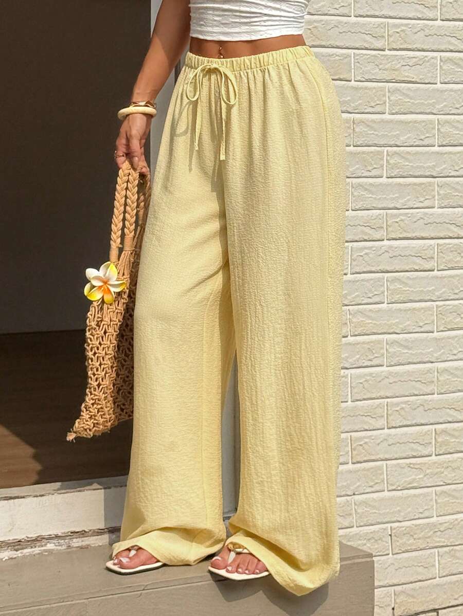 Ivara | Straight-Leg Tie-Waist Pants