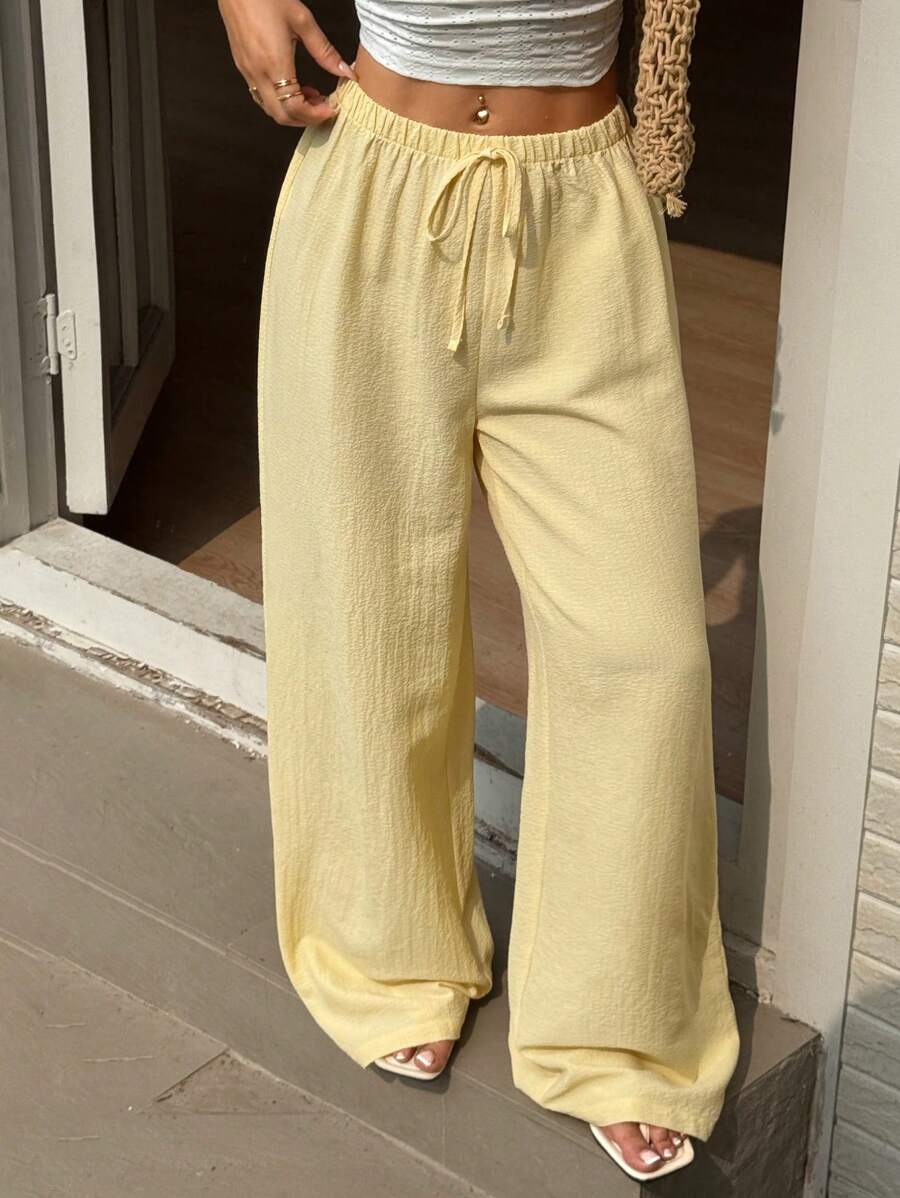 Ivara | Straight-Leg Tie-Waist Pants