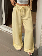 Ivara | Straight-Leg Tie-Waist Pants