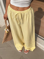 Ivara | Straight-Leg Tie-Waist Pants