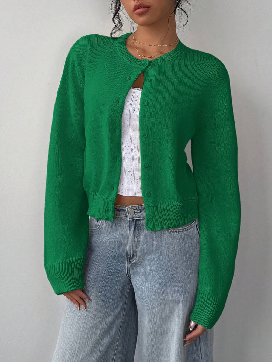 Amara | Cropped Button Cardigan
