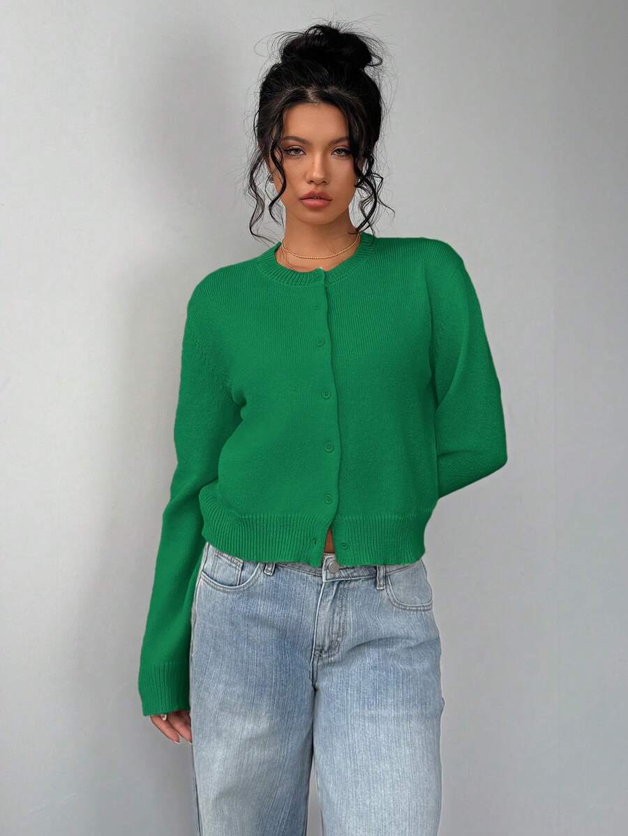 Amara | Cropped Button Cardigan