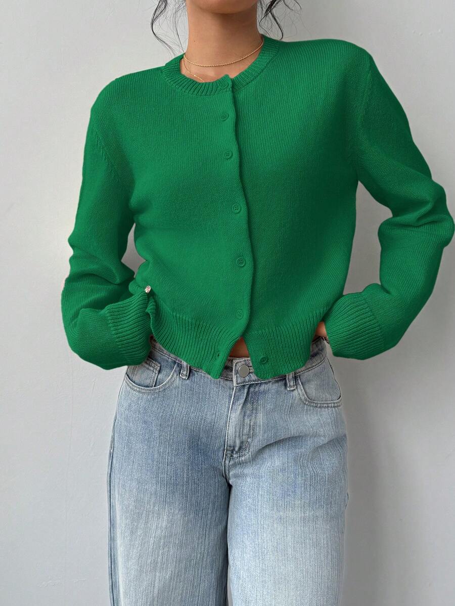 Amara | Cropped Button Cardigan