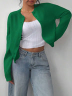 Amara | Cropped Button Cardigan