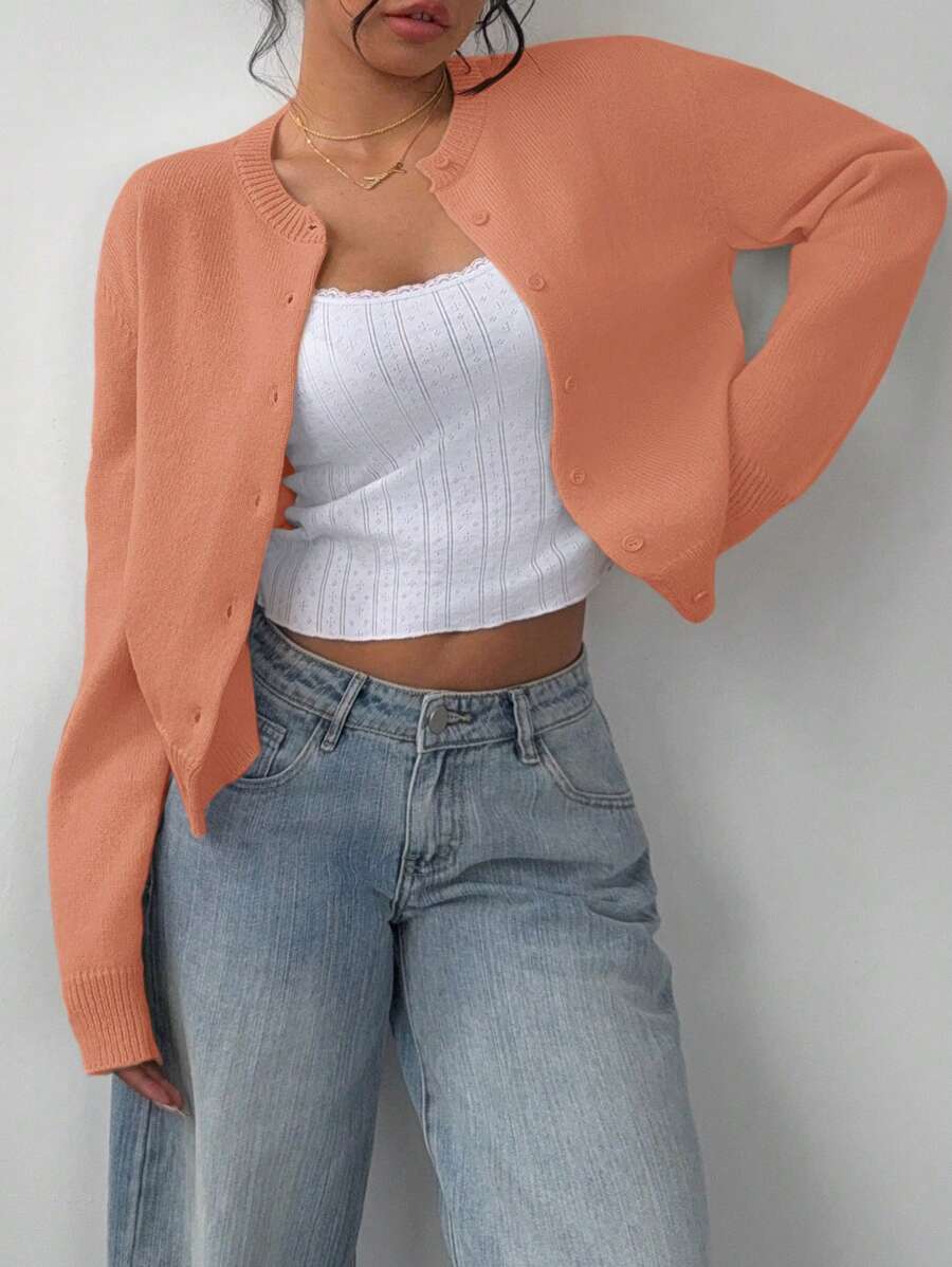 Amara | Cropped Button Cardigan