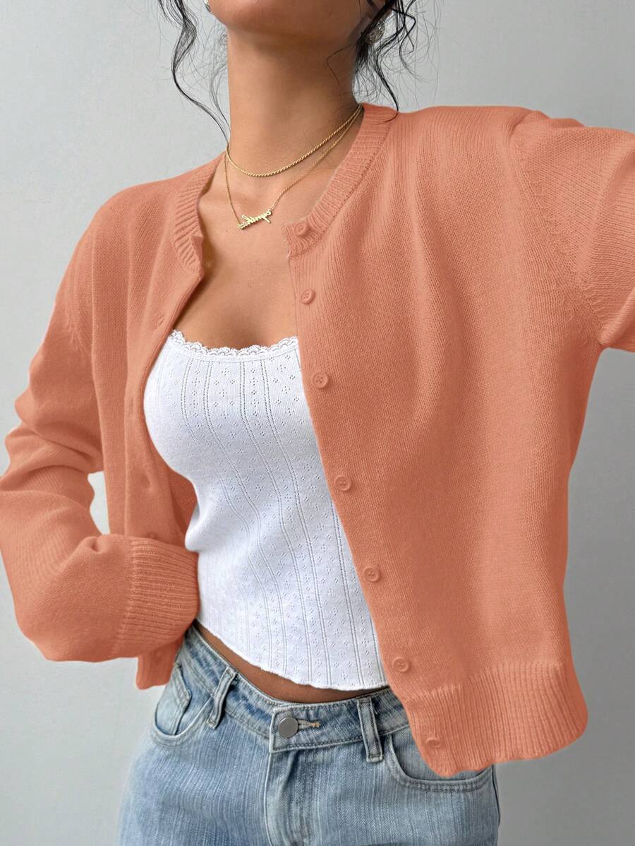 Amara | Cropped Button Cardigan