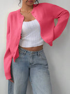 Amara | Cropped Button Cardigan