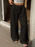 Ivara | Straight-Leg Tie-Waist Pants
