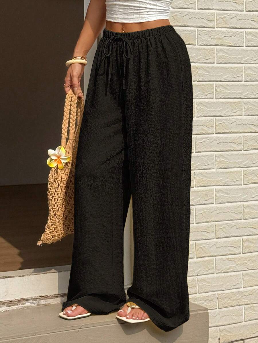 Ivara | Straight-Leg Tie-Waist Pants