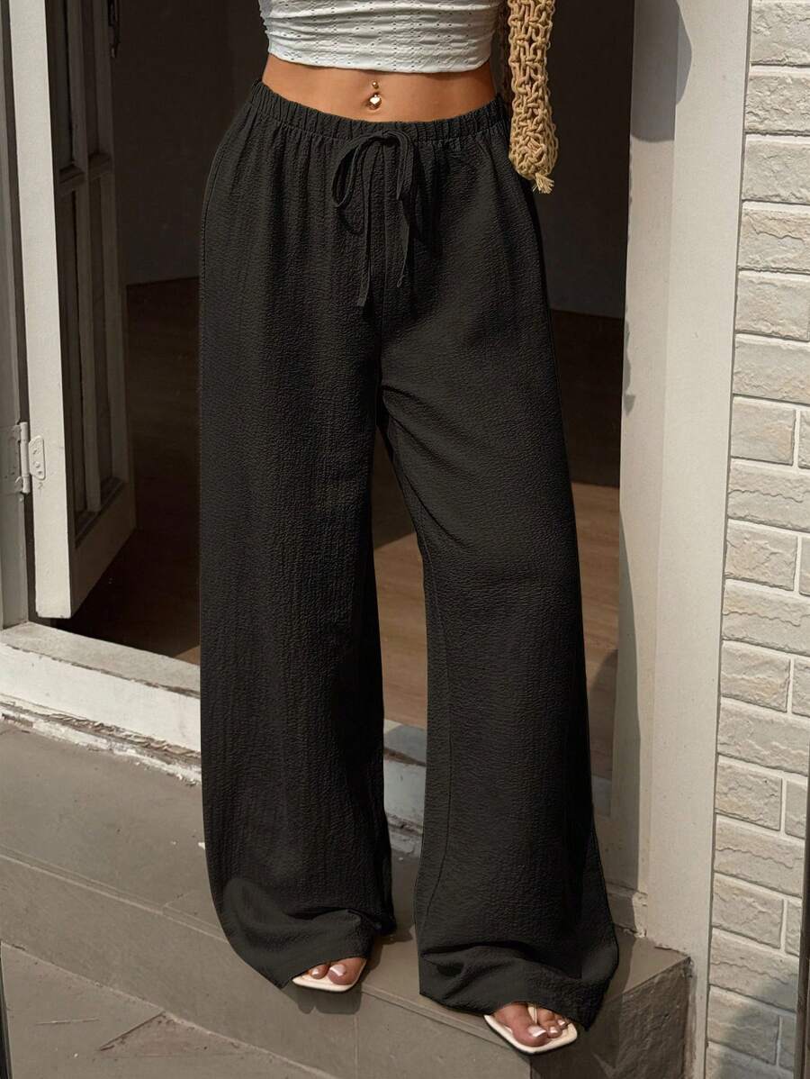Ivara | Straight-Leg Tie-Waist Pants