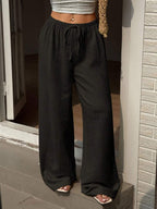 Ivara | Straight-Leg Tie-Waist Pants
