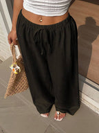 Ivara | Straight-Leg Tie-Waist Pants