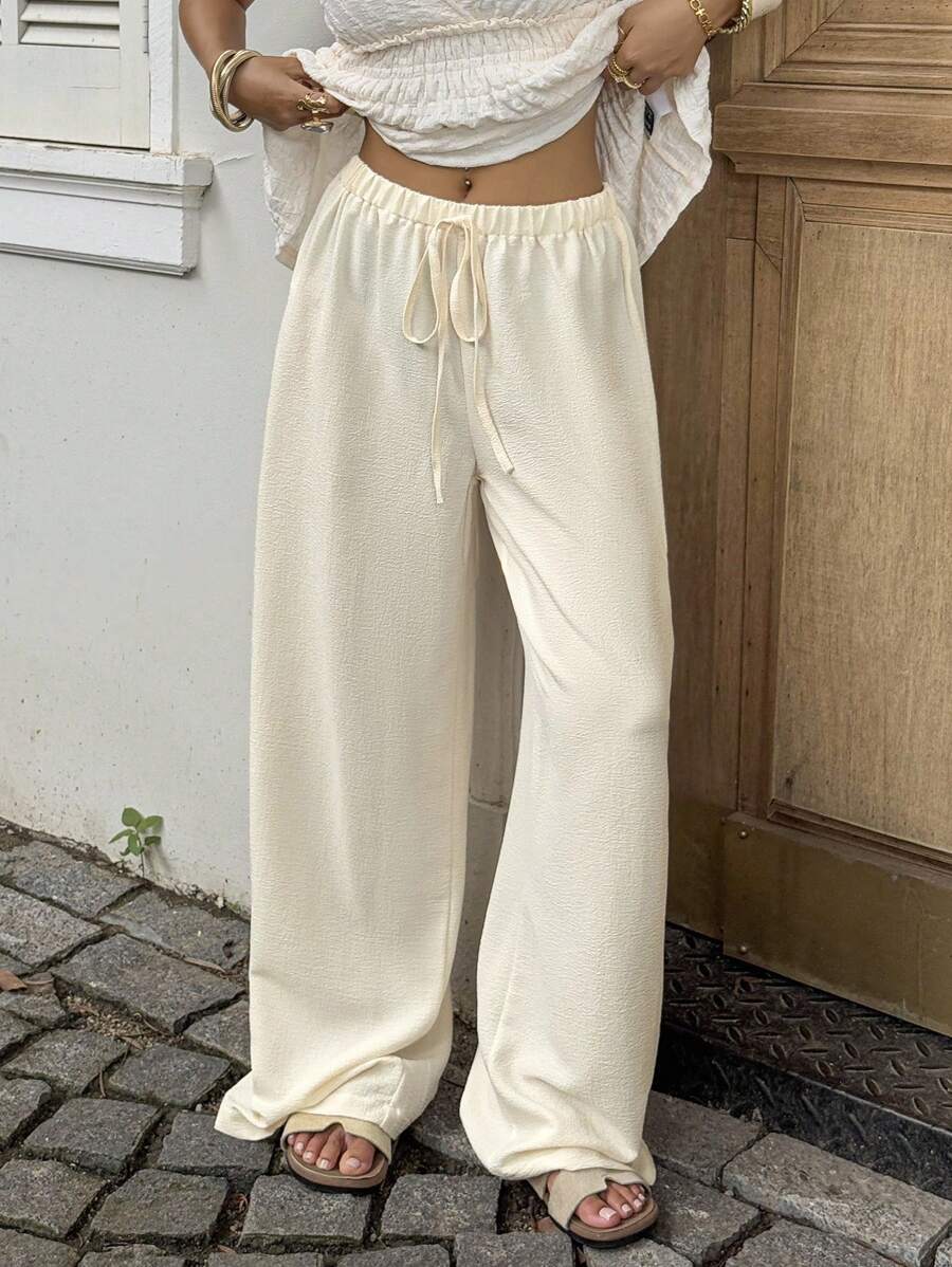Ivara | Straight-Leg Tie-Waist Pants