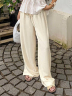 Ivara | Straight-Leg Tie-Waist Pants