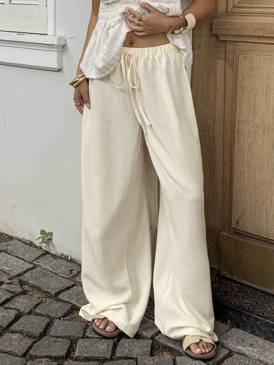 Ivara | Straight-Leg Tie-Waist Pants