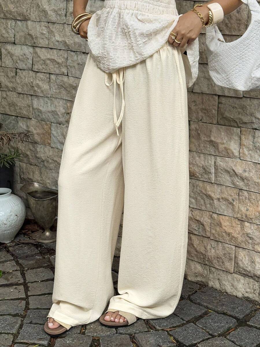 Ivara | Straight-Leg Tie-Waist Pants