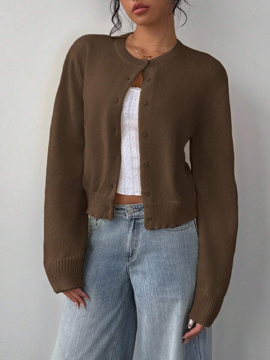 Amara | Cropped Button Cardigan