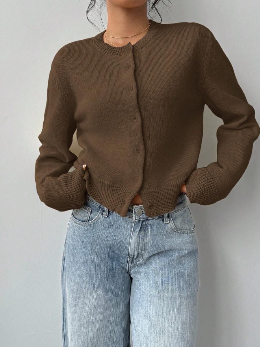 Amara | Cropped Button Cardigan