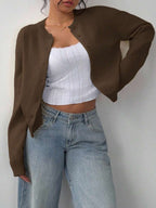 Amara | Cropped Button Cardigan