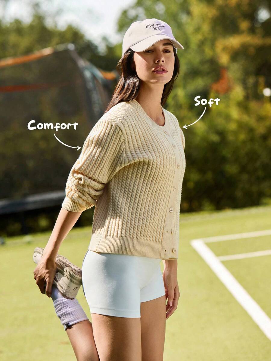 Amara | Cropped Button Cardigan