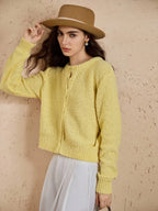 Amara | Cropped Button Cardigan