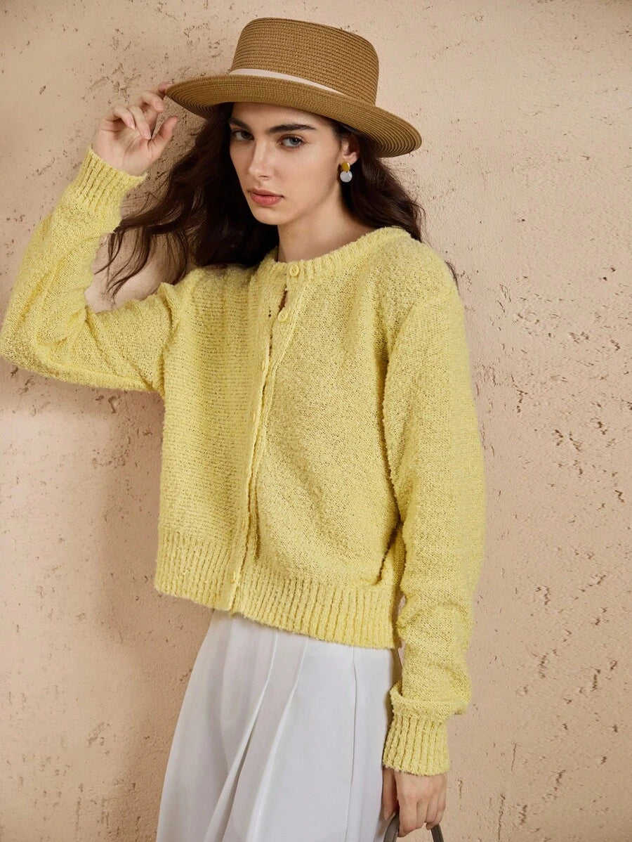 Amara | Cropped Button Cardigan