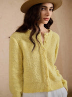 Amara | Cropped Button Cardigan