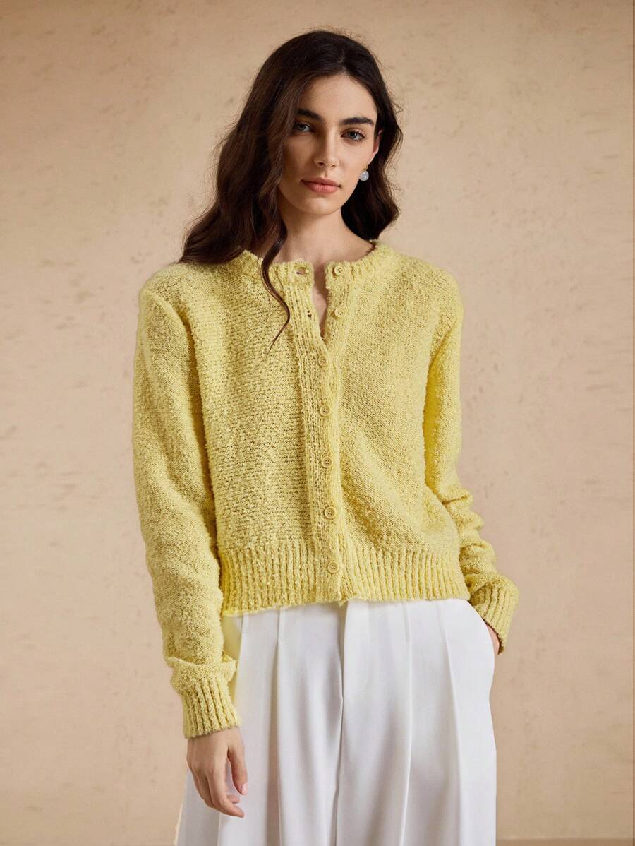 Amara | Cropped Button Cardigan