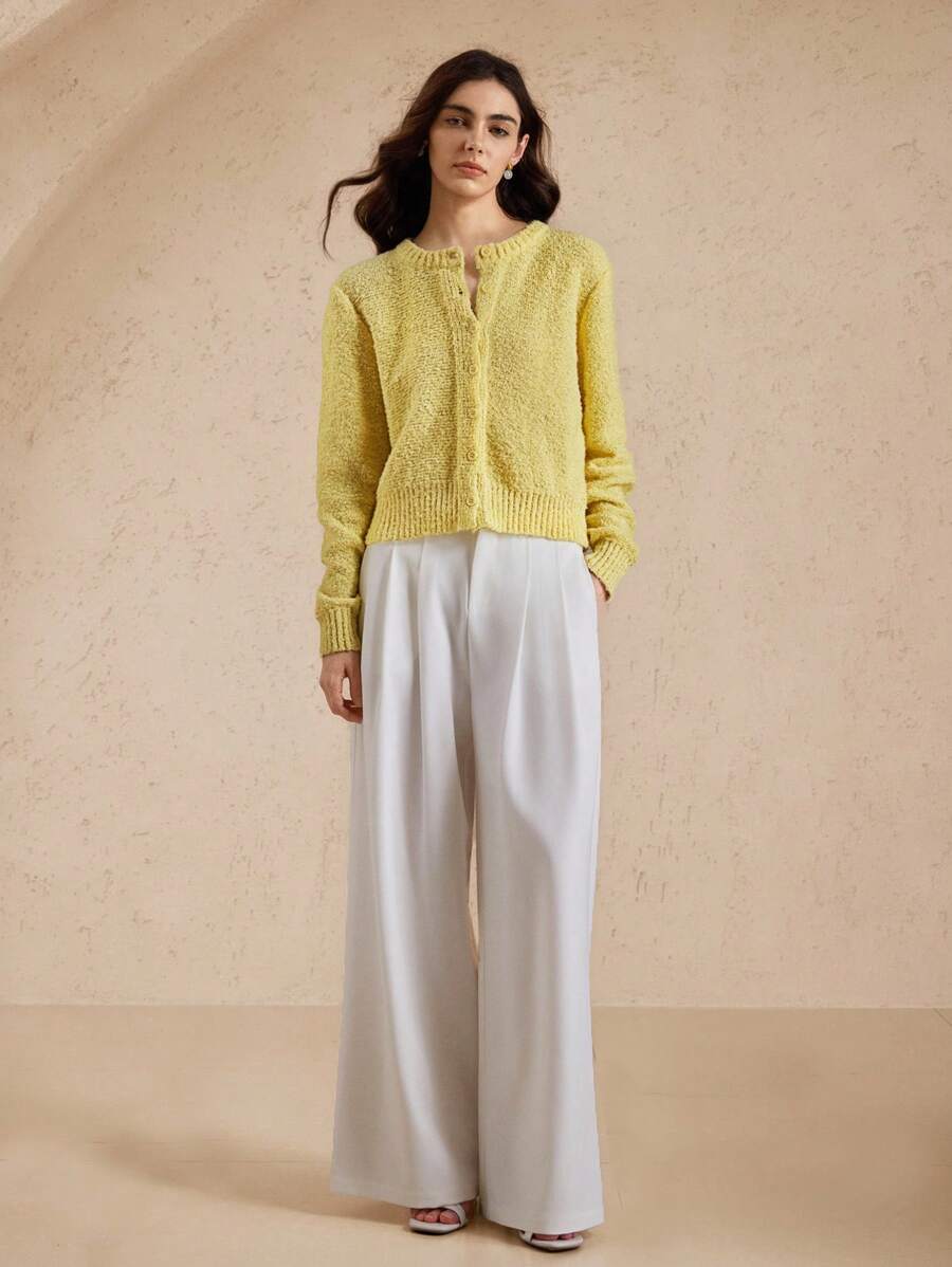 Amara | Cropped Button Cardigan