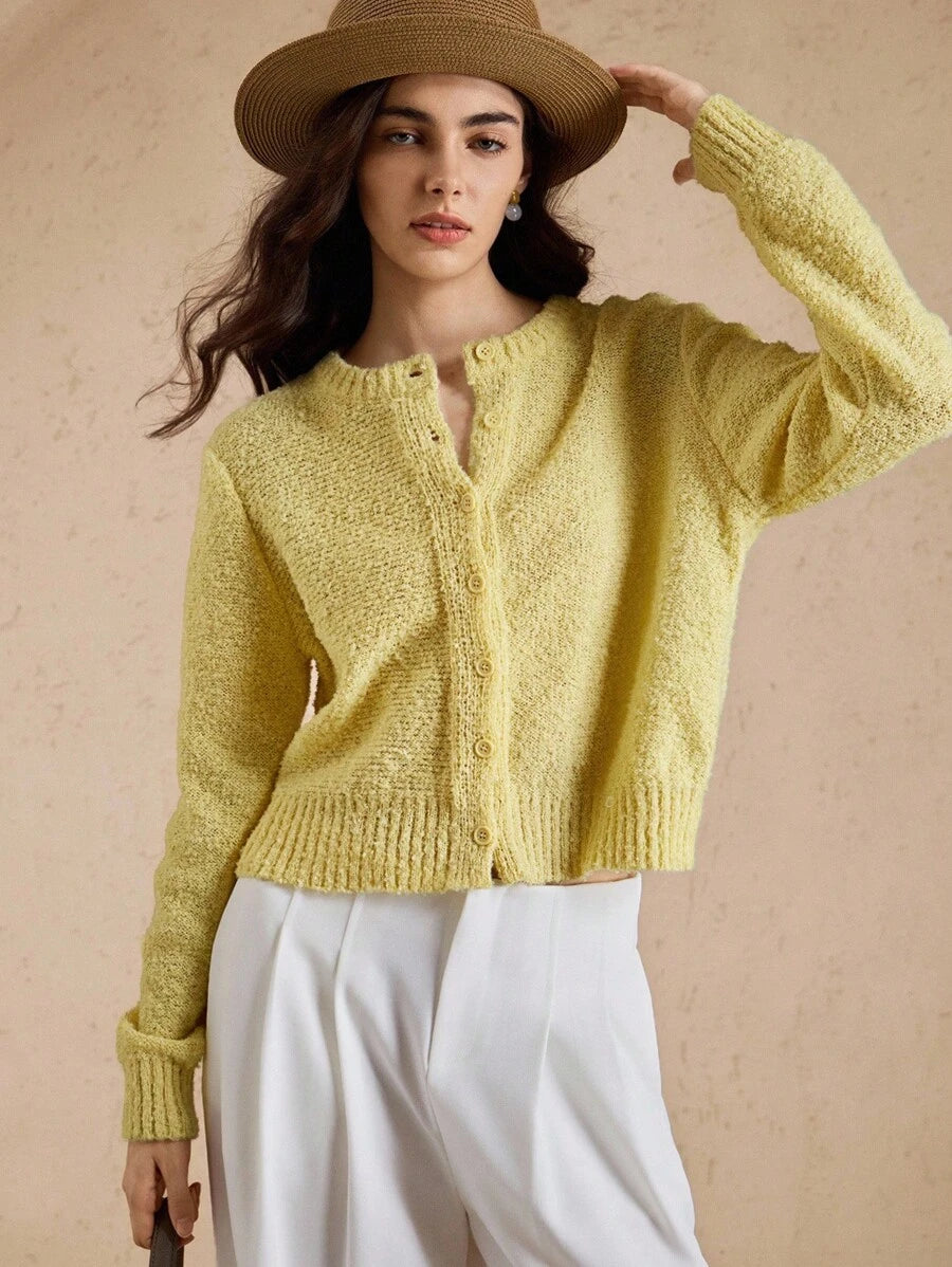 Amara | Cropped Button Cardigan