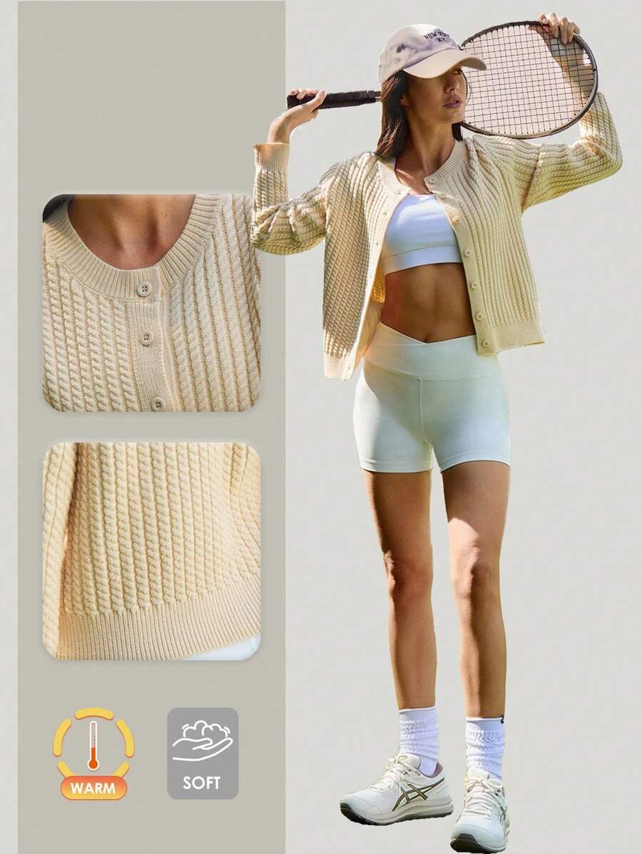 Amara | Cropped Button Cardigan