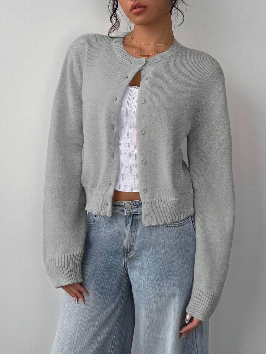 Amara | Cropped Button Cardigan