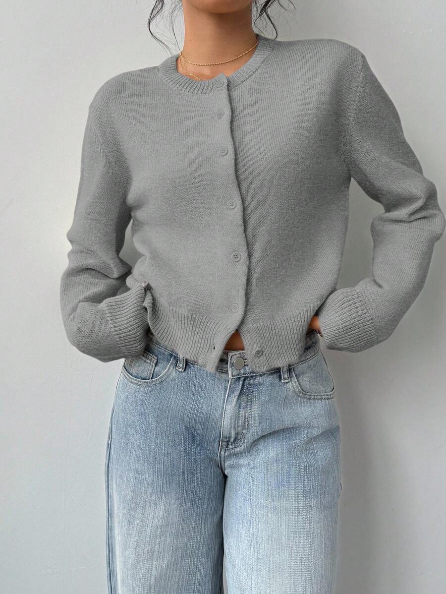 Amara | Cropped Button Cardigan