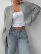 Amara | Cropped Button Cardigan