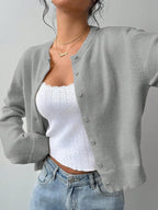 Amara | Cropped Button Cardigan