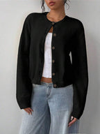 Amara | Cropped Button Cardigan