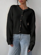 Amara | Cropped Button Cardigan
