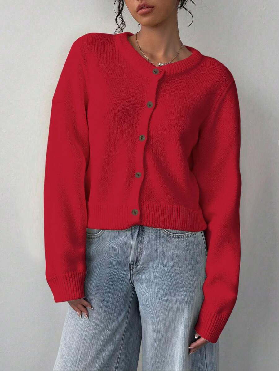 Amara | Cropped Button Cardigan