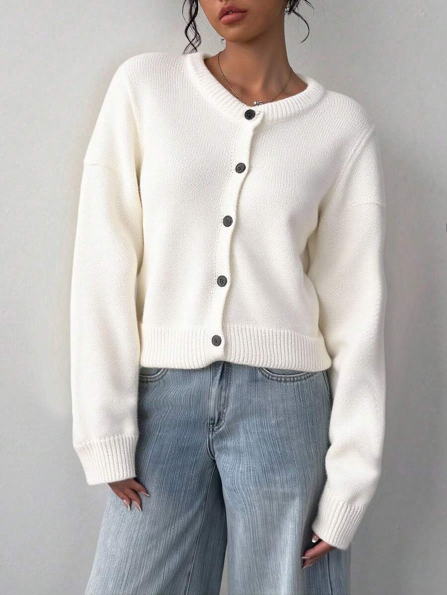 Amara | Cropped Button Cardigan