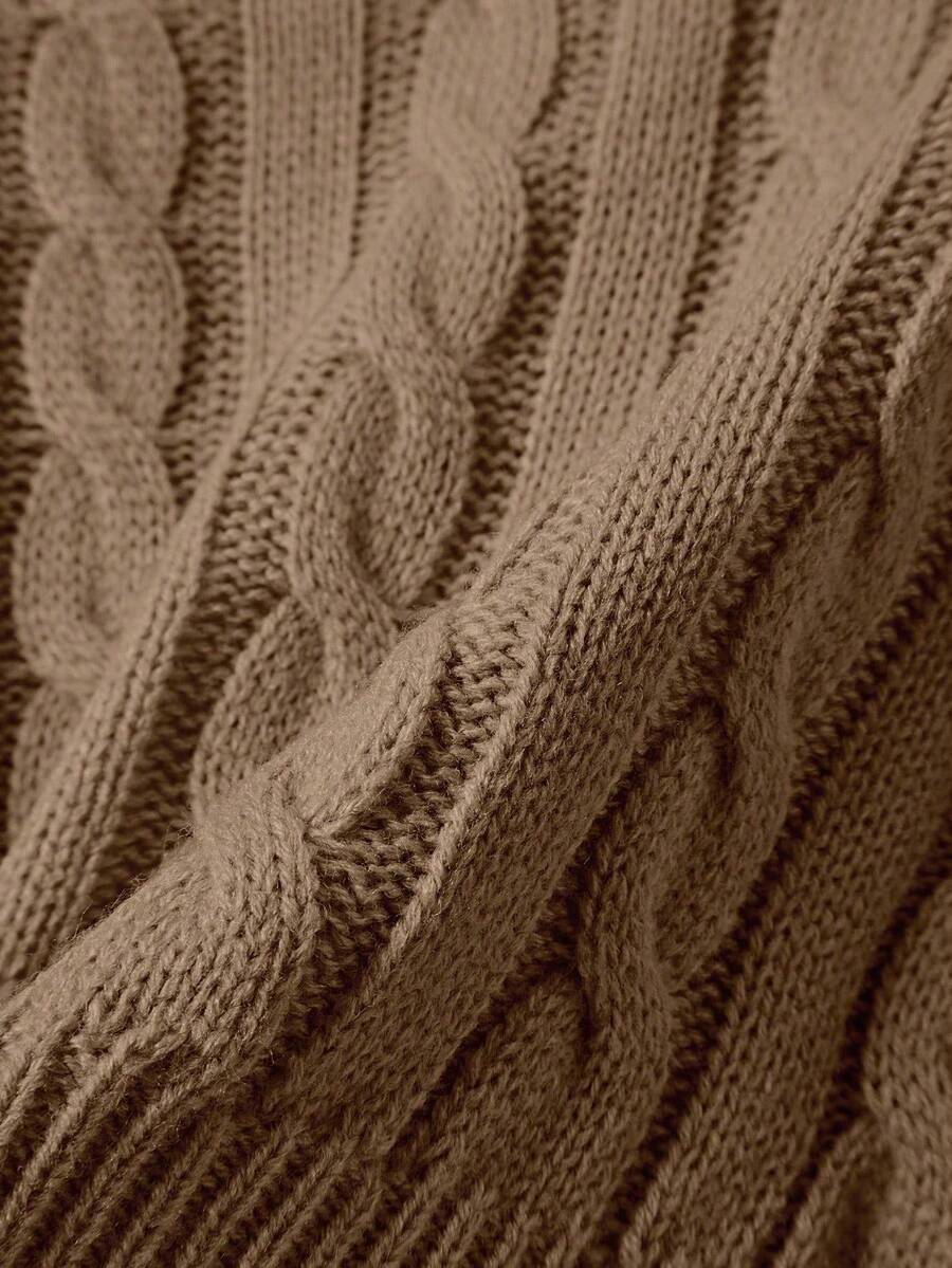 Lune | Cropped Cable Knit Sweater