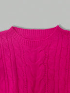 Lune | Cropped Cable Knit Sweater