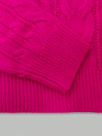 Lune | Cropped Cable Knit Sweater