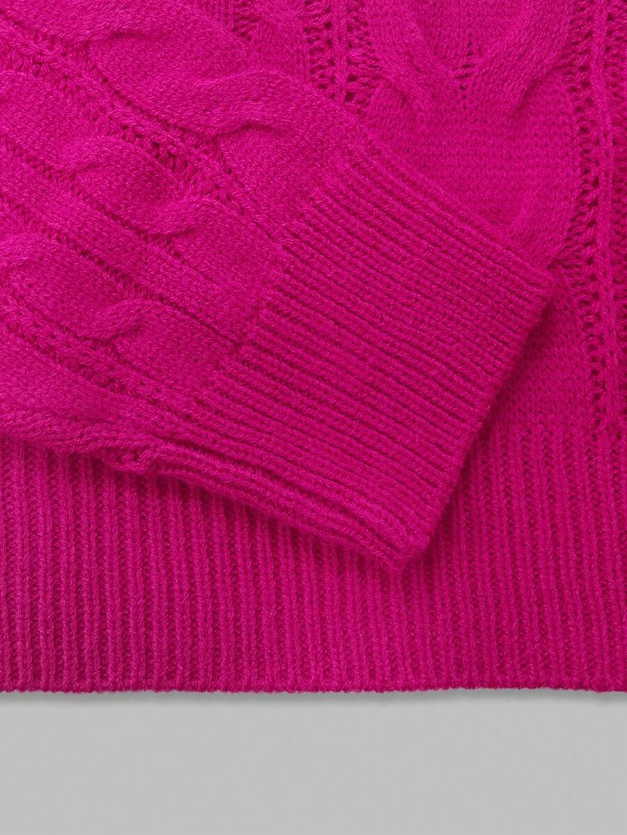 Lune | Cropped Cable Knit Sweater