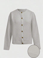 Amara | Cropped Button Cardigan